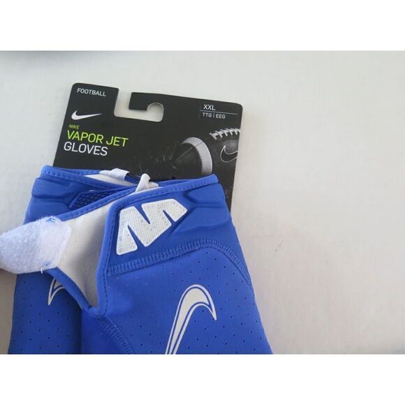 Nike CZ4127-495 Men's Sz 2XL Royal Blue/White Vapor Jet Football Gloves - Picture 7 of 8